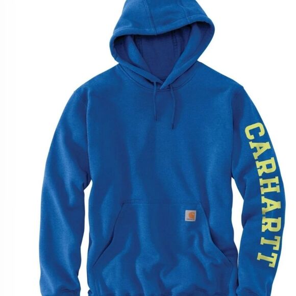 Carhartt Loose Fit Midweight 1889 Graphic Hoodie- Beacon Blue - Picture 2 of 6